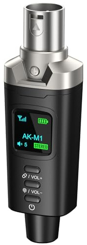 Aokeo Ricevitore Bluetooth XLR, adattatore Bluetooth wireless ad alta fedeltà per altoparlanti, sistemi PA, mixer, apparecchiature DJ