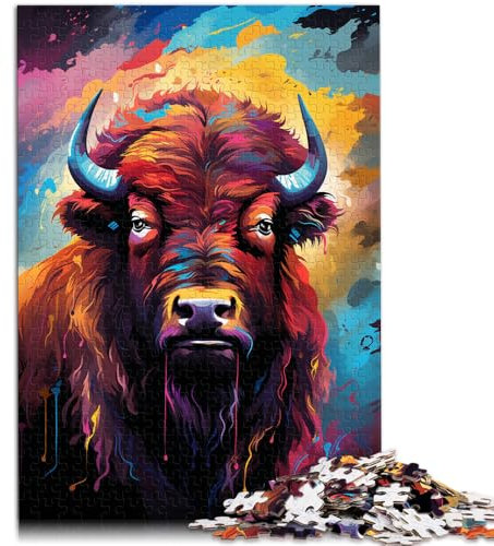 Puzzle für Erwachsene mit 1000 Teilen Bison's pädagogische Herausforderung 26 x 38 cm Wanddekoration einzigartige Geburtstags 14-Jährige