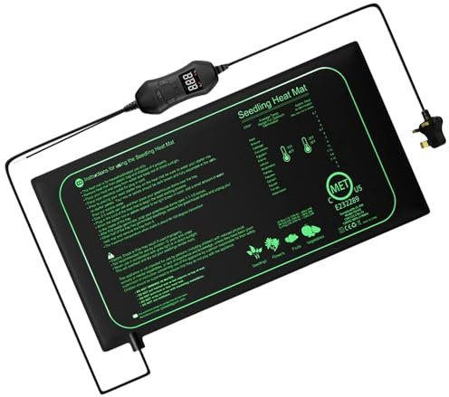 LAIOUSN Seedling Heat Mat With Thermostat Temperature Control Heating Pad For Plant Indoor Reptiles Warmer Heat Mat