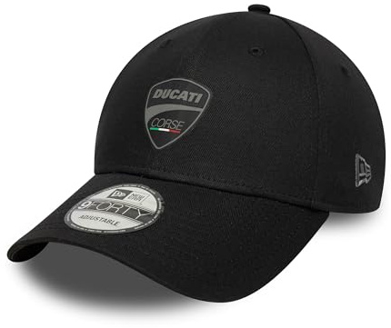 New Era 9Forty Uni Ducati Corse Logo Cap Basecap Baseballcap Curved Brim Strapback Damen/Herren - Metallschnalle, mit Schirm Frühling-Sommer Herbst-Winter Frühjahr Sommer Herbst Winter - One Size