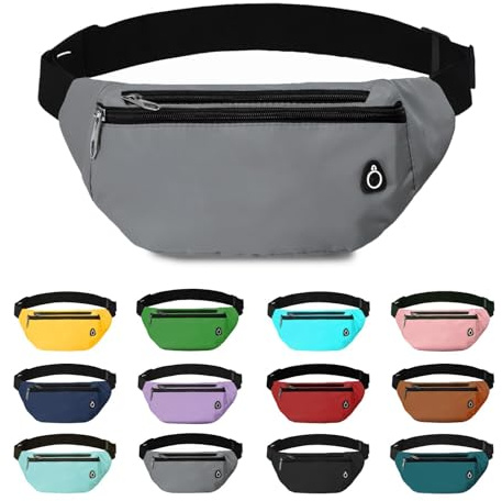 Rosoz Bauchtasche, Gürteltasche Damen Bauchtasche Herren Geschenke Sport Hüfttaschen für Outdoor Reise Laufen Fahrrad