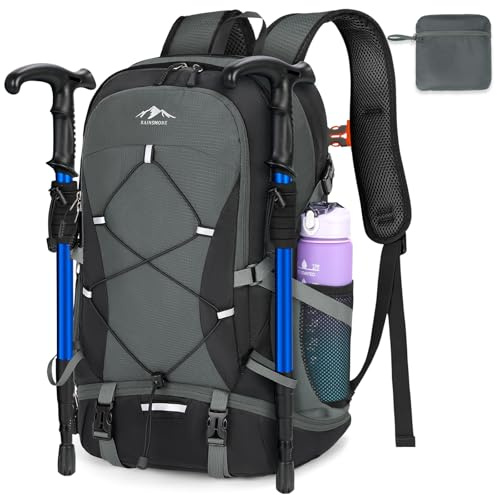 RAINSMORE Wanderrucksack Herren Damen 40L Wasserdichter Rucksack Groß