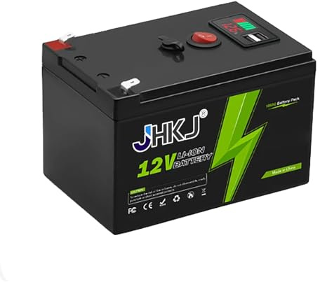JHKJ Batterie al Litio 12V 16Ah 18Ah 20Ah, Batteria Ricaricabile da 12 Volt con BMS Integrato per Pannelli solari, ecoscandagli, Illuminazione e Kit Motore da 190W-240W.,12v16ah