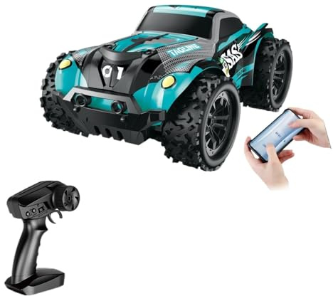 Zyllith XN-003 1:20 Scale RC Off-Road Car, 20KM/H Speed, Drift Function & LED Lights, 2.4G+APP Dual Control, Monster Truck, Gift for Ages 14+(Blue)