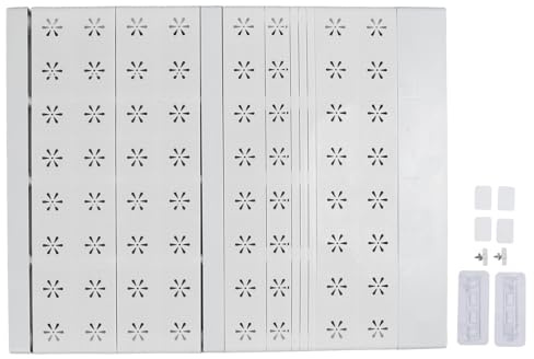 Einlegeböden Für Schränke, Verstellbarer Einlegeboden Kleiderschrank, 42cm Breite - Platzsparende Ordnung, Nägelfreie Montage, Vielseitige Nutzung Für Schrank Und Bad (41 bis 52 cm/16,1 bis 20,5 Zoll)