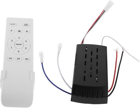 STOBAZA Controlador de Velocidad Variable con a Distancia Inalámbrico para Motor de Ventilador de Techo Compatible con Luces y Ventiladores de Hogar U Oficina Oficina
