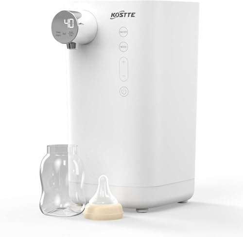 Preparatore di Biberon Istantaneo 1.5L – Scaldabiberon, Sistema Termostatico Intelligente, Riscaldamento Rapido, Utilizzo con una Mano, Ideale per Latte in Polvere e Acqua Calda