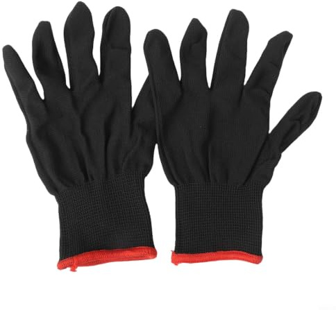 Gitarrenhandschuhe Linkshand Nylon Fingerschutz Anti-Schmerz für Akustik E-Gitarre Bass Violine Übung S(S Size)