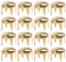 SUPVOX Rivet Studs Lot de 100 clous ronds en métal pour punk, ceinture, vêtements, 6 mm doré