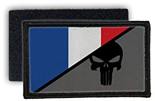 Copytec Frankreich Skull Normal Tactical Airsoft Paris Eifel Turm Heer Patch #27669