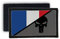 Copytec Frankreich Skull Normal Tactical Airsoft Paris Eifel Turm Heer Patch #27669