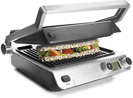 Lacor - Grill abatible PRO con doble zona de cocción
