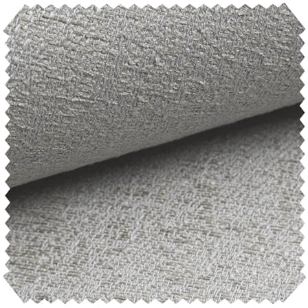 novely® exquisit SPEZZANO - Grob Strukturierter Möbelstoff - Schwer Entzündbarer Polsterstoff - Pflegeleichte Meterware 1lfm | Farbe: 02 Grau Beige Weiß