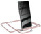 EAZY CASE Handykette kompatibel mit Samsung Galaxy A7 (2018) Handyhülle mit Umhängeband, Handykordel mit Schutzhülle, Silikonhülle, Hülle mit Band, Stylische Kette mit Hülle für Smartphone, Rosé-Gold