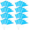 Mironey Stickflagge/Wimpel, Handflagge, klein, blau, Mini-Dreieck-Flagge, Party-Dekoration für Karneval, Innen- und Außenbereich, 40 Stück