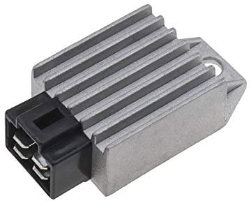 YINETTECH 12V Redresseur de Régulateur de Tension à 4 Broches Compatible pour Moteur GY6 50cc 125cc 150cc Vélomoteur Scooter VTT Karts Petit Chariot