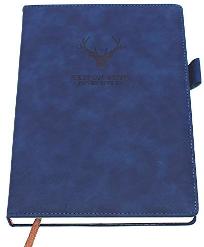 Notizbuch B5 liniert,Hardcover Tagebuch Mit 360 Seiten Und 80gsm Premium-Papier. Für Notizen, Planung, Studium, Reisen, Zeichnungen, Skizzen Und Projekte (blau)