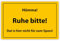 Lustiges Alu-Schild „Hömma Ruhe bitte, Dat is hier nicht für zum Spass“ - mit Aufhängesystem ca. 20x30,5 cm - Witziges Geschenk für die Werkstatt, Freunde oder Kollegen im Büro - Metallschild Deko