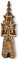 colourliving Buddha Figur groß Tempelwächter betend Thai Buddha Skulptur Buddha Gold Buddha Statue