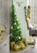 DMORA Albero di Natale Aosta, Mezzo Albero da parete artificiale extra folto, Albero effetto reale in PVC, 561 rami, Altezza cm 210