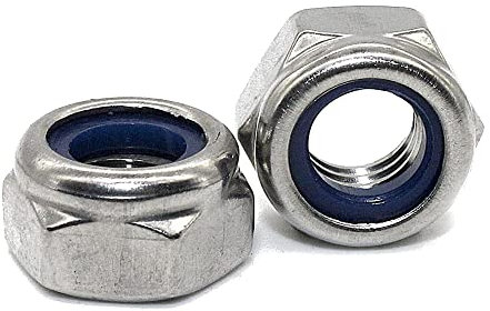 DOJA Barcelona | Dado Autobloccante M16 | 25 pz Dado Esagonale di Sicurezza | 24 x 26,8 x 16mm | Acciao Zincato | Set Dadi Esagonali con Bloccante, Antivibrazione, Autobloccanti | Dadi di Bloccaggio