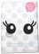 Bügelbild Augen mit Wimpern je ca. 4 cm Flockfolie Aufbügler Applikationen Bügelsticker für Stoffe Textilien Kinder zum Aufbügeln Flicken, Farbe:schwarz