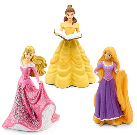 tonies Audio Figures Bundle for Toniebox, 3 x Disney Princesses: Beauty and the Beast, Rapunzel & Sleeping Beauty, Age 4+