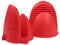 Gants de four en silicone résistants à la chaleur, antidérapants, imperméables, parfaits pour la cuisine, la pâtisserie et le barbecue (rouge)