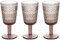 Tognana Claire, Set 3 calici 270 cc, vetro, Rosa