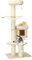 GYMAX Tiragraffi per Gatti, 75 x 56 x 174 cm, Carico 20 kg, Tronchi in Sisal, Cuscino Rimovibile Lavabile, Ideale per Gatti Grandi Adulti (Stile 10)