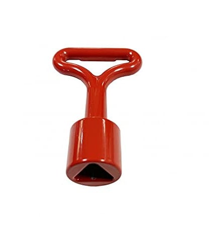 Clé de Batteuse Rouge Pompier Triangle FEMELLE 14 mm