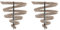 NYX Professional Makeup Micro Brow Pencil, Dual Ended Design, With Mechanical Brow Pencil And Spoolie Brush, Vegan Formula, Shade: Ash Blonde (Pack of 2)