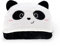 LEGAMI - Cosy Hugs Kapuzendecke! Thema Panda, Mit Handwärmertaschen und Kapuze, Polyester-Decke, Knopfverschluss, 150 x 125 cm, Schwarz