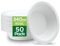 50 Pack Strong Paper Bowls – 340ml Disposable Compostable Bagasse Bowls for Party – Biodegradable Eco-Friendly Microwavable Soup Bowl for Dessert Milk Salad Cereals – Perfect for Christmas Wedding