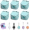 6 Stück Magnetic Cable Clips mit Klebestreifen, Ladekabel Magnetische Kabel Organizer Lagerung Halter, Kabelhalter Selbstklebend Kabel Organizer Selbstklebend für Schreibtisch (Blau)