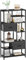 YITAHOME Bookshelf with Drawers, 7-Tier Bookcase with Steel Frame Floorstanding Book Rack, Industrial Shelving Unit Storage Rack for Living Room Office Hallway Kitchen, Black Book Shelves
