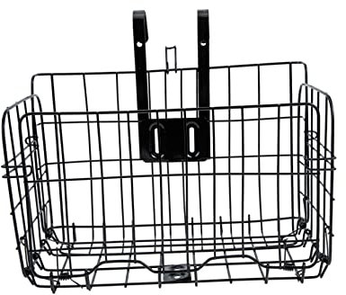 KOMBIUDA Fahrradkorb Zum Hängen Verstärkter Stabiler Eisenkorb Für Vorne Hinten Klappbar Rostfrei Leicht Praktische Aufbewahrung Für Mountainbikes Und Cityräder