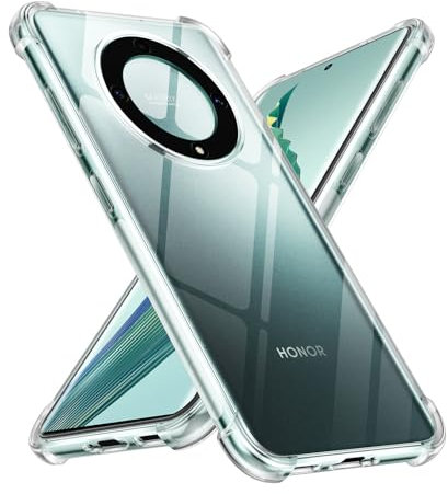 Xiltlly Coque pour Honor Magic 5 Lite 5G, Ultra Fine Transparent Étui de Protection en Antichoc Silicone Clair Mince Souple TPU avec Coins Renforcés Bumper Housse pour Honor Magic 5 Lite 5G 6.67