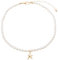 CharmBurst 14K Perlmutt Kokernacken, Trendige Goldplattierung, Handgemachtes Schmuckgeschenk, Muschelkette, Boho Schmuck, Meerjungfrau Accessoires für Damen