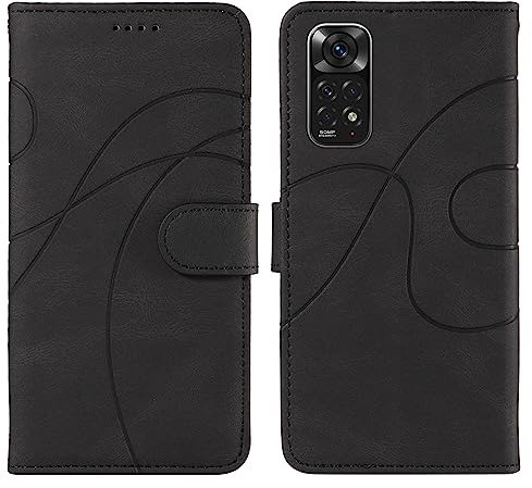 Protector de pantalla de teléfono compatible con Xiaomi Redmi Note 12S 4G, soporte de ranura para tarjetas, correa extraíble, funda flip teléfono móvil, funda multifuncional, compatible con Xiaomi