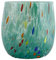 CC Zecchin Verre de Murano vert fait à la main Multi Millefiori