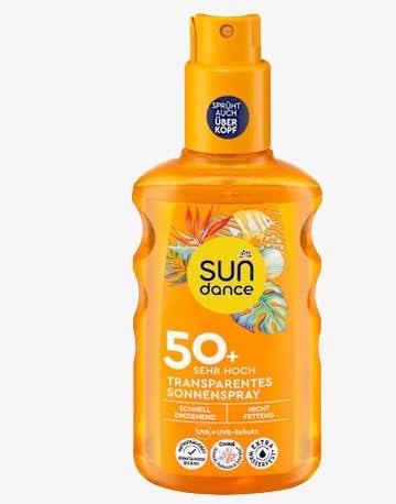 SUNDANCE Sonnenspray transparent LSF 50+, 200 ml