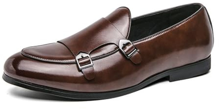 Mocasines con Hebilla para Hombre, Formales De Negocios Loafers Informales Cómodos Vestir Zapatos