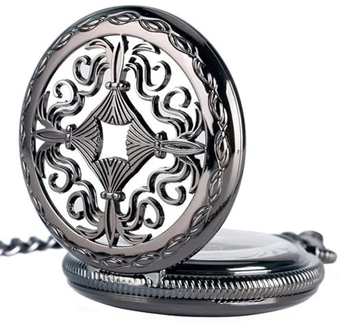 TruClothing Mechanical Skeleton Antique Brass Vintage Pocket Watch with Chain