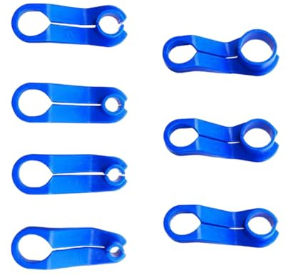 7-Piece Fuel Line Disconnect Tool Set – Quick-Release AC & Fuel Line Separator Kit, 6.35-22.2 mm Color-Coded Tips, Hardened Polymer Offset Design for Ford, GM, Mazda, HVAC & Transmission Hoses