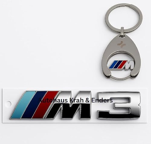 BMW Emblem Heck geklebt hinten Original Logo Schriftzug Auto Kofferraum Badge + Einkaufschip