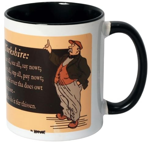 Say Nothing Yorkshire Funny Saying Accent Dialect Joke Mug - Gift Boxed Football Cup - Present Idea for Fan Supporter Christmas for him