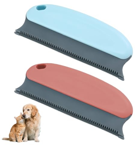 WUYJI Fusselrasierer Zwei Tierhaarreinigungsbürsten, geeignet zur Entfernung von Hunde- und Katzenhaaren, aus Gummi, Tierhaarreinigungsbürsten, Produkte zur Hundehaarentfernung.