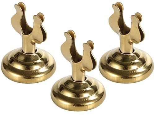 BESPORTBLE 3 StüCk Tischnummernhalter Aus Metall U-Form Tischkartenhalter in Gold FüR Platzkarten MenüKarten Namenskarten Fotos Hochzeit Bankett Restaurant Hotel 4.00X3.00X3.00Cm