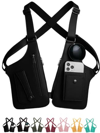 2026 Neu Unterarmtasche Herren, Wasserdicht Leder Schultertasche Herren Zwei Riemen, Mehrere Taschen, Diebstahlschutz, Schulterholster Tasche Für Herren, Handy, Autoschlüssel, Reisepass